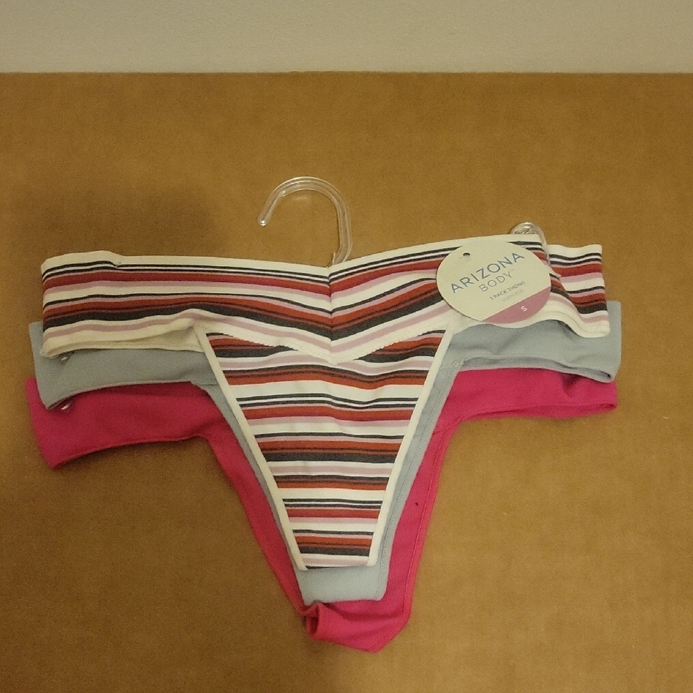 NWT: Arizona Body 3 Pack Seamless Thongs